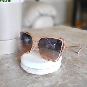 Square cat Eye rose gold frames